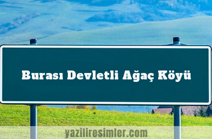 Burası Devletli Ağaç Köyü